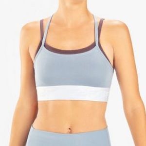 Fabletics Poppy Seamless sports bra in blue dusk